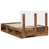vidaXL Bettrahmen Altholz 120 x 200 cm Massives Kiefernholz