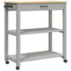 vidaXL K&uuml;chenwagen MONZA 84x40x88,5 cm Massivholz Kiefer