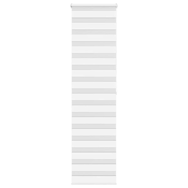vidaXL Doppelrollo Wei&szlig; 55x200 cm Stoffbreite 50,9 cm Polyester