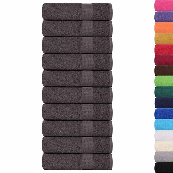 vidaXL Handt&uuml;cher FROGN 50 Stk. Anthrazit 50x100 cm 360 g/m&sup2;