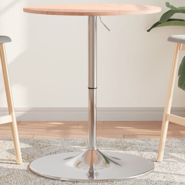 vidaXL Bartisch &Oslash;60x89,5 cm Massivholz Buche