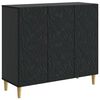 vidaXL Sideboard Schwarz 89 x 34,5 x 80 cm Holzwerkstoff