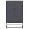 vidaXL Highboard Anthrazit 68x39x111,5 cm Stahl
