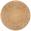 vidaXL Teppich Jute Handgeflochten 180 cm Rund