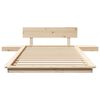 vidaXL Bettgestell Braun 75 x 190 cm Holz