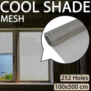 vidaXL Drahtz&auml;une 100 x 500 cm Mesh Edelstahl 201 Silber
