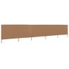 vidaXL 5-teiliges Windschutzgewebe 600 x 160 cm Taupe