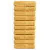 vidaXL Premium Handt&uuml;cher SOLUND 10 Stk. Gold 50x100 cm 600 g/m&sup2;