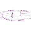 vidaXL Ottoman-Bett mit Matratze Dunkelbraun 160x200 cm Stoff