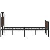 vidaXL Bettgestell ohne Matratze 140x190 cm Braun Eichen-Optik