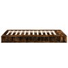 vidaXL Bettgestell R&auml;uchereiche 135x190 cm Holzwerkstoff