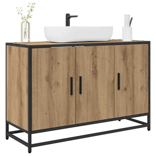 vidaXL Badezimmerschrank Artisan-Eiche 90 x 33 x 60 cm Holzwerkstoff