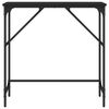 vidaXL Konsolentisch Schwarz 75x32x75 cm Holzwerkstoff
