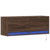 vidaXL TV-Wandschrank mit LED-Beleuchtung Eichen-Optik 100x31x35 cm