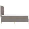 vidaXL LED Boxspringbett mit Matratze Taupe 140 x 200 cm Stoff