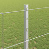 vidaXL Zaun mit Pfosten Silber 1,2 x 25 m Stahl