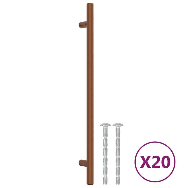vidaXL M&ouml;belgriffe 20 Stk. Bronzen 224 mm Edelstahl