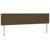 vidaXL Boxspringbett mit Matratze Dunkelbraun 160x200 cm Stoff