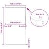 vidaXL Duschrollo mit Kassette 120x240 cm Stoffbreite 116 cm