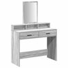 vidaXL Schminktisch Graues Sonoma 100 x 41 x 140 cm Holzwerkstoff