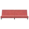 vidaXL Schlafsofa 2-Sitzer Rosa Samt