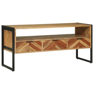 vidaXL TV-Schr&auml;nk Braun 100 x 35 x 50 cm Massivholz Akazie