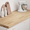 vidaXL K&uuml;chenarbeitsplatte 140x63,5x4 cm Massivholz Eiche Rechteckig