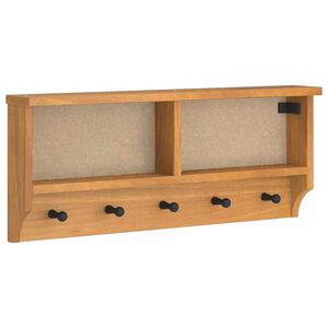 vidaXL Wandgarderobe SANDNES 87x12x35 cm Massivholz Kiefer