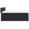 vidaXL Boxspringbett mit Matratze Schwarz 200x200 cm Kunstleder