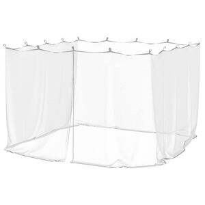 vidaXL Moskitonetz f&uuml;r den Au&szlig;enbereich 220 Maschen Wei&szlig; 300x300x200cm