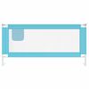 vidaXL Kleinkind-Bettschutzgitter Blau 190x25 cm Stoff