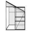vidaXL Anlehngew&auml;chshaus Anthrazit Aluminium 5,24 m&sup3;