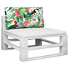 vidaXL Palettenkissen Mehrfarbig 80x40x12 cm Stoff