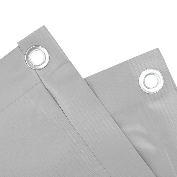 vidaXL Balkon-Sichtschutz Grau 700x120 cm PVC