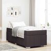 vidaXL Bettrahmen mit Matratze Dunkelbraun 120 x 190 cm Stoff
