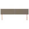 vidaXL Kopfteile 2 Stk. Taupe 90x5x78/88 cm Stoff