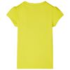 Kinder-T-Shirt mit Fl&uuml;gel&auml;rmeln Knallgelb 128