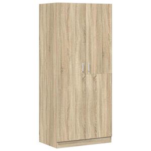 vidaXL Kleiderschrank Sonoma-Eiche 80x52x180 cm Holzwerkstoff