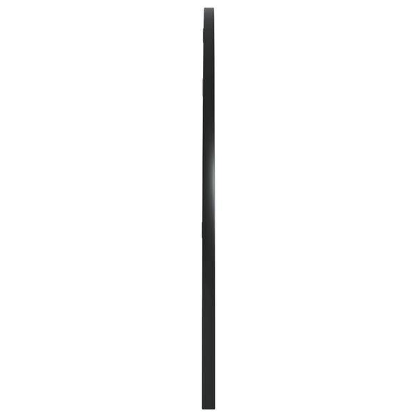 vidaXL Wandspiegel Schwarz 100x50 cm Gew&ouml;lbt Eisen