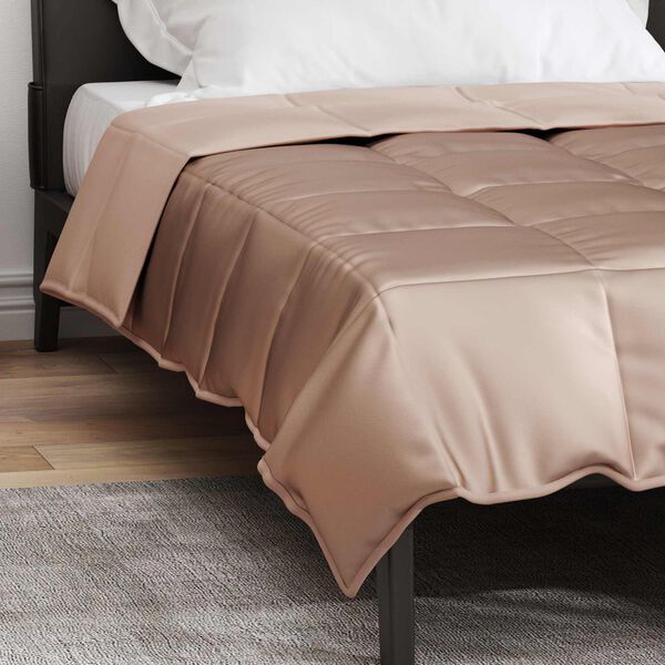 vidaXL Sommerdecke Gold 200 x 135 cm Satin und Mikrofaser