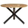 vidaXL Esstisch &Oslash;110x75 cm Raues Massives Mangoholz
