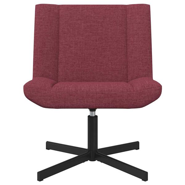 vidaXL Drehstuhl Weinrot 63 x 75 x 76 cm Stoff