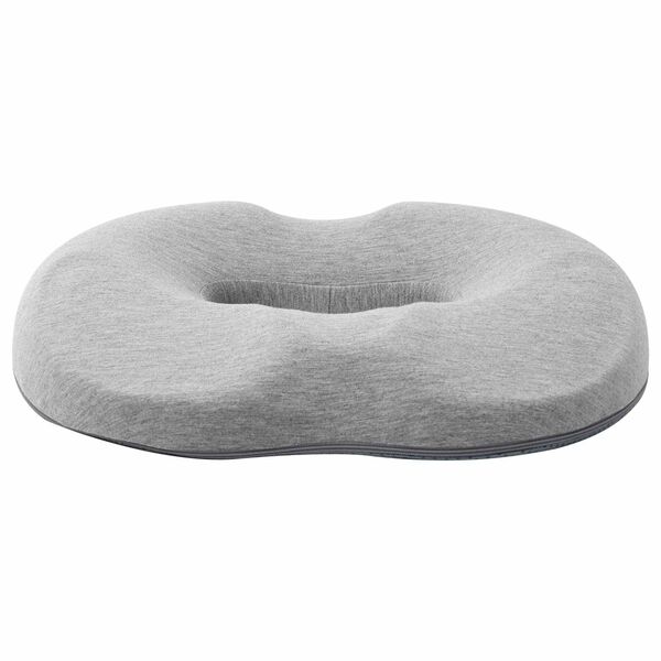 vidaXL Sitzkissen mit Kissen Hellgrau 42 x 36,5 x 8 cm Baumwolle