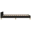 vidaXL Bettgestell ohne Matratze Schwarz 90x200 cm Stoff