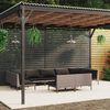 vidaXL 9-tlg. Garten-Lounge-Set mit Kissen Poly Rattan Dunkelgrau