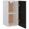 vidaXL H&auml;ngeschrank Hochglanz-Schwarz 29,5x31x60 cm Holzwerkstoff