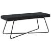 vidaXL Bank Uni Schwarz 110 x 40 x 45 cm Samt