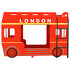 vidaXL Etagenbett Londoner Bus Rot MDF 90x200 cm