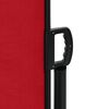 vidaXL Seitenmarkise Ausziehbar Rot 200x1200 cm