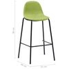 vidaXL 5-tlg. Bar-Set Stoff Gr&uuml;n